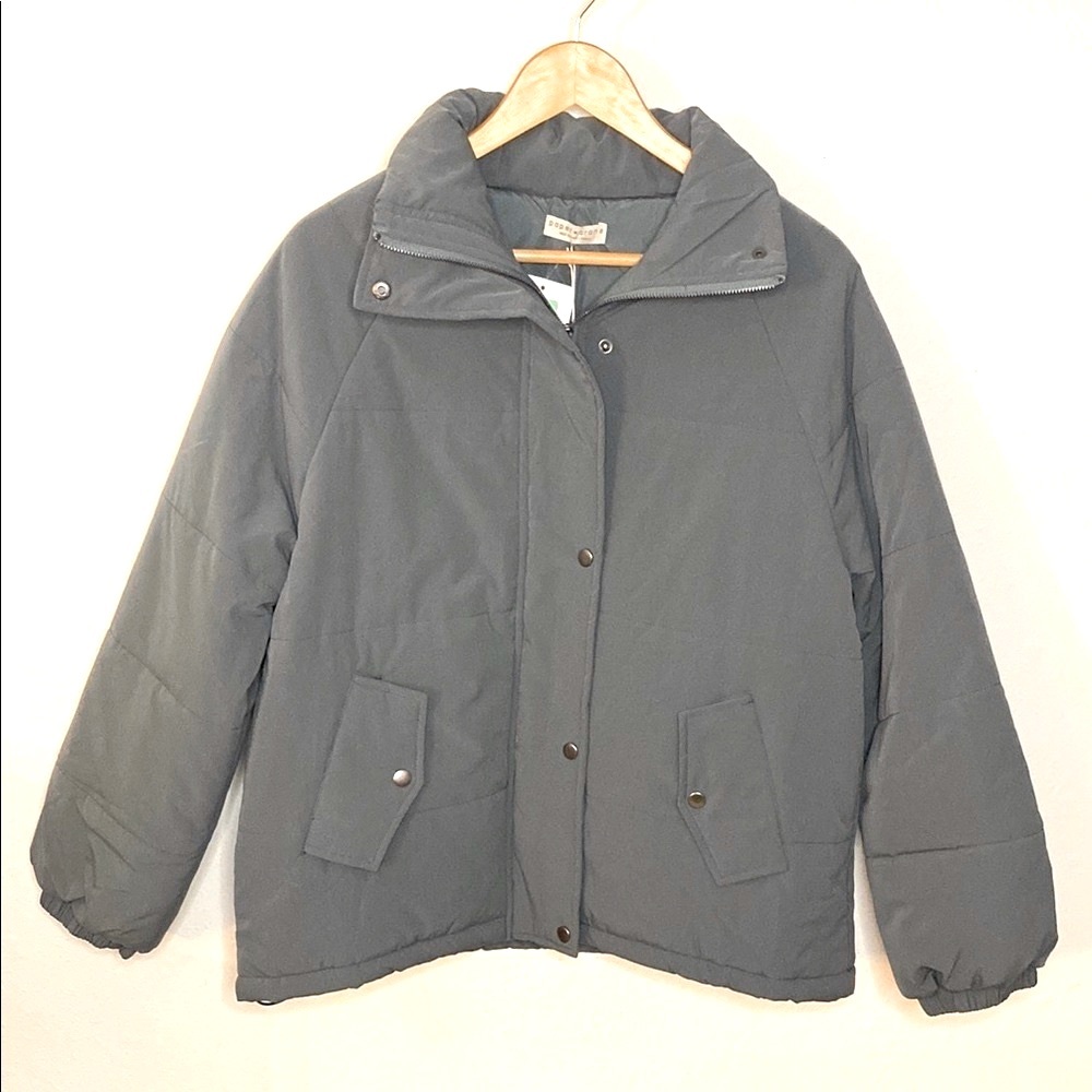 Women's Green Puffer Jacket